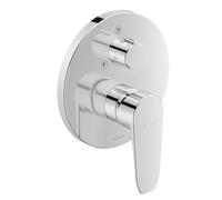Duravit B.1 Mitigeur monocommandé pour douche encastré, rosace ronde, 2 consommateurs, inverseur douche de tête/douche à main, B14210012010