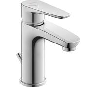 Duravit B.1 Mitigeur monocommandé pour lavabo S, FreshStart, Minusflow, saillie 101mm, avec garniture d'écoulement, B11013001010