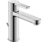 Duravit B.2 Mitigeur monocommandé pour lavabo M, FreshStart, Minusflow, saillie 139mm, avec garniture d'écoulement, chrome brillant, B21023001010