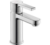 Duravit B.2 Mitigeur monocommandé pour lavabo S, FreshStart, Minusflow, saillie 101mm, sans garniture d'écoulement, chrome haute brillance, B21013002010
