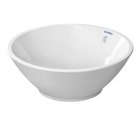 Duravit Bacino vasque à poser, ronde, avec trop-plein, sans plage de robinetterie, 420mm, 0325420000, Couleur: Blanc brillant