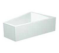 Duravit baignoire Paiova 700267000000000 avec revêtement et structure en acrylique moulé, blanc