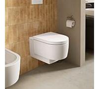 Duravit Balcon Montage mural WC 290609AC00 540 mm, Blanc satiné mat, Lavable, Sans rebord, Incl. fixations dissimulées, 4,5 l, Sortie : horizontale