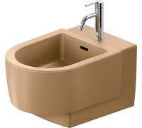 Duravit Duravit Bidet mural Balcoon 37x54 cm, avec robinetterie, évacuation supérieure, terre argile mate Quantité:1