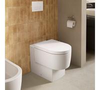 Support de balcon Duravit WC 207109AC00 37x54cm, 4,5 l, sans rebord, sortie horizontale, blanc Satin mat