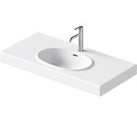 Duravit Balcoon - Lavabo 100x48 cm, avec trop-plein, trou pour robinet, avec bonde, DuraShield, blanc mat 241210AC00