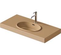 Duravit Balcoon lavabo, 1 trou pour robinet, avec trop-plein, largeur 1000mm, 241210AM00, Couleur: Clay terra Mat