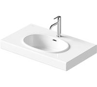 Duravit Balcoon - Lavabo 80 x 48 cm, avec trop-plein, trou de robinetterie, avec bonde, DuraShield, blanc 241280AA00