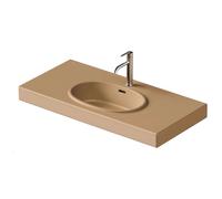 Duravit Balcoon - Lavabo 100x48 cm, avec trop-plein, trou pour robinet, avec bonde, DuraShield, terra 241210AM00
