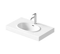 Duravit Balcoon - Lavabo 80 x 48 cm, avec trop-plein, trou de robinetterie, avec bonde, DuraShield, blanc mat 241280AC00