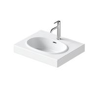 Duravit Balcoon - Lavabo 60x48 cm, avec trop-plein, trou pour robinet, avec bonde, DuraShield, blanc mat 241260AC00