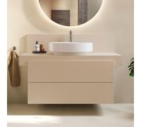 Duravit Meuble sous-lavabo Balcoon BA50130JEIE0000 suspendu 2 tiroirs Tip-on Beige sable