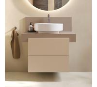 Duravit Balcoon Meuble bas avec plan de toilette, 2 tiroirs, BA90560IFIF0000+BA50120JEIE0000,