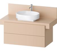 Duravit Balcoon Meuble sous-lavabo avec console, suspendu, rectangulaire, technique Tip-on, 570x1000x534mm, BA50140JEIE0000, Couleur: Beige sable