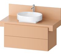 Duravit Balcoon Meuble sous-lavabo avec console, suspendu, rectangulaire, technique Tip-on, 570x1000x534mm, BA50140JHIH0000, Couleur: Terraccino