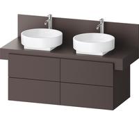 Duravit Balcoon Meuble sous-lavabo avec console, suspendu, rectangulaire, technique Tip-on, 570x1200x534mm, BA50170JGIG0000, Couleur: Marron ardoise