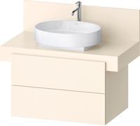 Duravit Balcoon Meuble sous-lavabo avec console, suspendu, rectangulaire, technique Tip-on, 570x800x534mm, BA50130JDID0000, Couleur: Ivoire