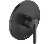 Duravit Balcoon Mitigeur de douche encastré pour 1 consommateur avec robinet d'inversion, mitigeur de douche monocommande avec système de mélange en céramique, noir mat