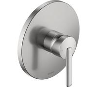 Duravit Balcoon Mitigeur de douche encastré pour 1 consommateur avec robinet inverseur, mitigeur de douche monocommande avec système de mélange en céramique, acier inoxydable brossé