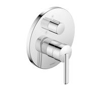 Duvarit Balcoon Mitigeur monocommandé pour douche, montage encastré, 170x200 mm, BA4210012010, Couleur: Chrome brillant