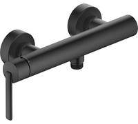 Duravit Balcoon Robinet de douche en saillie pour 1 consommation avec clapet anti-retour, mitigeur de douche monocommande avec système de mélange céramique, noir mat