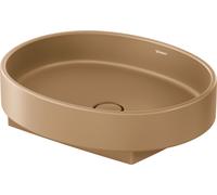 Duravit Balcoon vasque à poser, polie, sans trou pour robinet, ovale, 550×450mm, 241055AM79, Couleur: Clay terra Mat