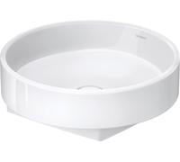 Duravit Vasque à poser Balcoon 240945AA79 45x45 cm sans trou, trop-plein, blanc brillant