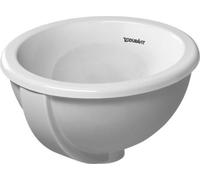 Duravit Bali lavabo 33.5x33.5 cm ronde encastrée blanc brillant 0473340031