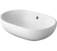 Duravit Lavabo Foster ovale à poser 49,5 x 35 cm blanc brillant avec trop-plein 0335500000