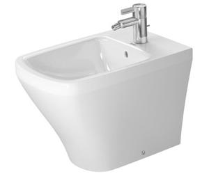 Duravit bidet sur pied DuraStyle back to wall 57cm avec trop-plein, avec plage de robinetterie, 1 trou de robinetterie, 2284100000, Couleur: Blanc