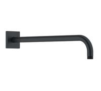 Duravit bras de douche universel, robinetterie de douche fixation murale, bras de douche 410 mm, pomme de douche, rosace carrée, noir mat