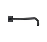 Duravit bras de douche universel, robinetterie de douche fixation murale, bras de douche 410 mm, pomme de douche, rosace carrée, noir mat