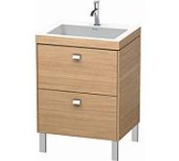 Duravit Brioso c-bonded avec base BR4700O1052, 60x48cm, Europ. Chêne / chrome, 1 cockl.