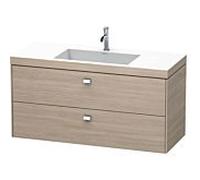 Duravit Brioso c-bonded lavabo avec soubassement BR4608N1031, 120x48, Pin Silver / chrome, sans robinet
