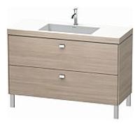 Duravit Brioso c-bonded vasque avec soubassement BR4703O1031, 120x48, Pine Silver / chrome, trou pour robinet 2000