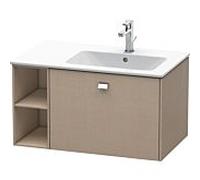 Duravit Brioso Meuble sous lavabo BR401401075 820x479mm, Leinen , étagère à droite, poignée chromée
