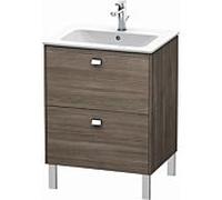Duravit Brioso Meuble sous lavabo BR440101051 620x479mm, Pine Terra / chrome, 2 Pine Terra