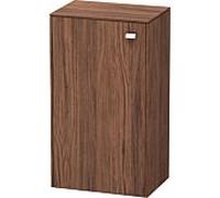 Duravit Brioso Élément haut individuel 61-91cm BR1340L1021, Nussbaum Dunkel / chrome, porte gauche