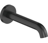 Duravit C.1 Bec déverseur pour baignoire, rosace ronde, saillie 205mm, C15240010046, Couleur: Noir Mat