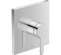 Duravit C.1 Mitigeur monocommande de douche encastré, rosette carrée, 1 consommateur, C14210009010, Couleur: chrome