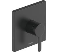Duravit C.1 Mitigeur monocommande de douche encastré, rosette carrée, 1 consommateur, C14210009046, Couleur: Noir Mat