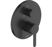 Duravit C.1 Mitigeur monocommandé encastré pour bain, rosace ronde, 2 consommateurs, inverseur bec de baignoire / douchette à main, C15210012046, Couleur: Noir Mat
