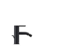 Duravit C.1 Mitigeur monocommandé pour bidet, avec garniture découlement, bec fixe avec rotule, saillie 121mm, C12400001046, Couleur: Noir Mat