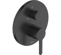 Duravit C.1 Mitigeur monocommandé pour douche encastré, rosace ronde, 2 consommateurs, inverseur douche à main/douche de tête, C14210012046, Couleur: Noir Mat