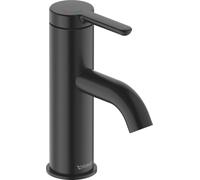 Duravit C.1 Mitigeur monocommandé pour lavabo S, FreshStart, Minusflow, saillie 91mm, sans garniture d'écoulement, C11013002046, Couleur: Noir Mat