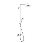 Duravit C.1 Shower System, avec thermostat de douche, y compris douchette / douche de tête, saillie 350mm, C14280008010, Couleur: chrome