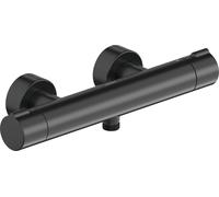 Duravit C.1 Thermostat de douche monocommandé apparent, raccords en S, C14220000046, Couleur: Noir Mat