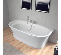 Duravit Cape Cod Baignoire semi-îlot, avec tablier, 700364000000000,
