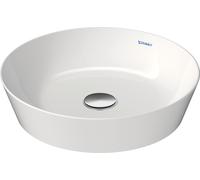 Duravit Cape Cod Évier à poser, 430 mm, sans table de robinetterie, sans trop-plein, 23284300001, Couleur: Couleur intérieure blanche, couleur extérieure blanche, avec Wondergliss