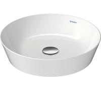 Duravit Cape Cod Évier à poser, 430 mm, sans table de robinetterie, sans trop-plein, 23284326001, Couleur: Couleur intérieure blanc, couleur extérieure blanc soyeux mat, avec WonderGliss
